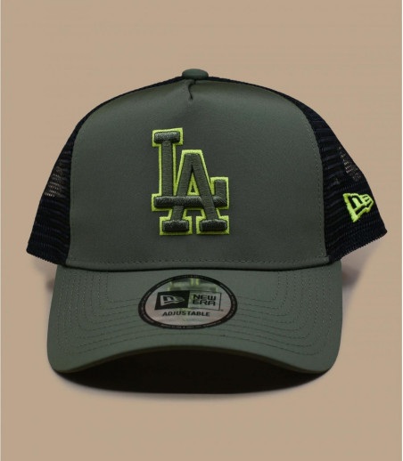 Trucker Nylon Front LA olive New Era